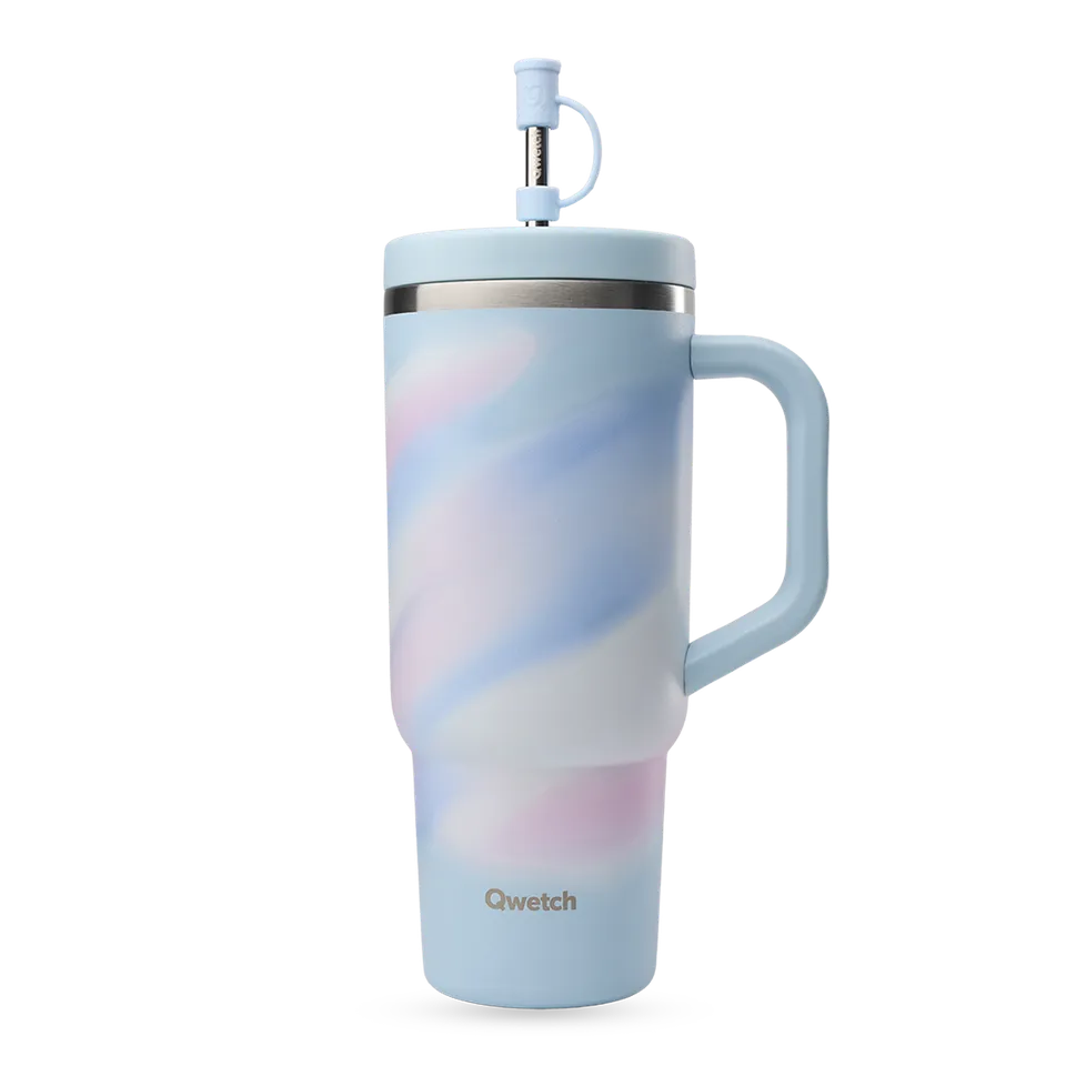 Qwetch Aura Travel Cup termohrnek Pastel Bleu 900 ml polární