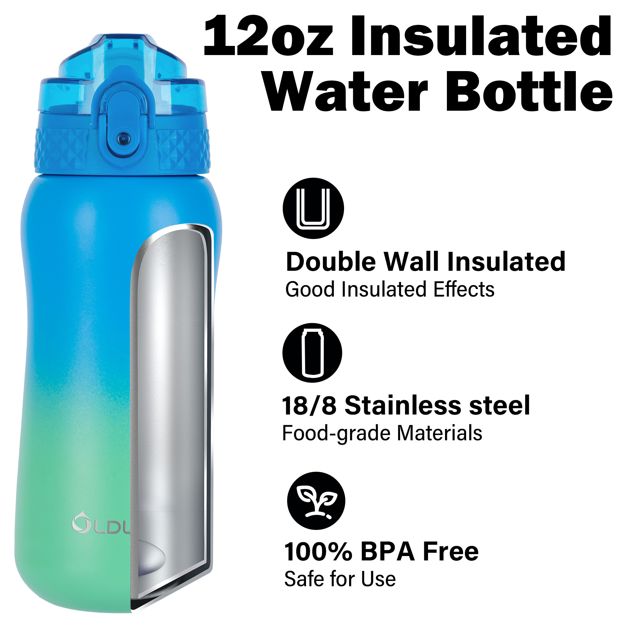 Oldley Rainforest dětská termoska 350 ml kovová prales