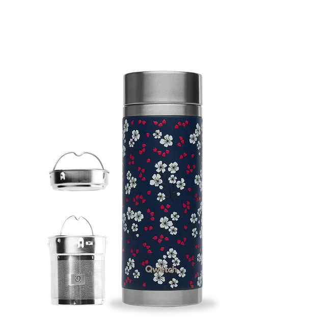 Qwetch Hanami Bleu termokonvička 400 ml se 2 filtry
