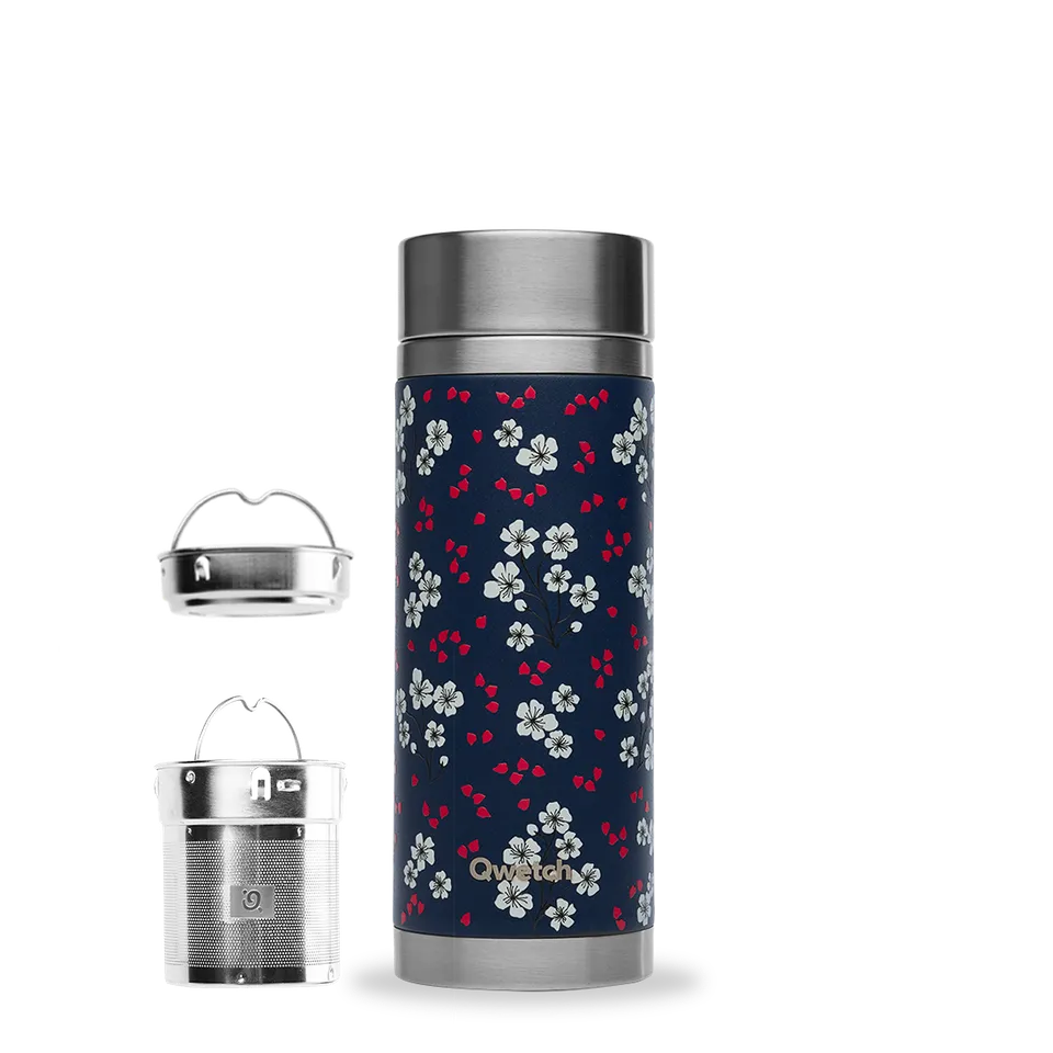 Qwetch Hanami Bleu termokonvička 400 ml se 2 filtry