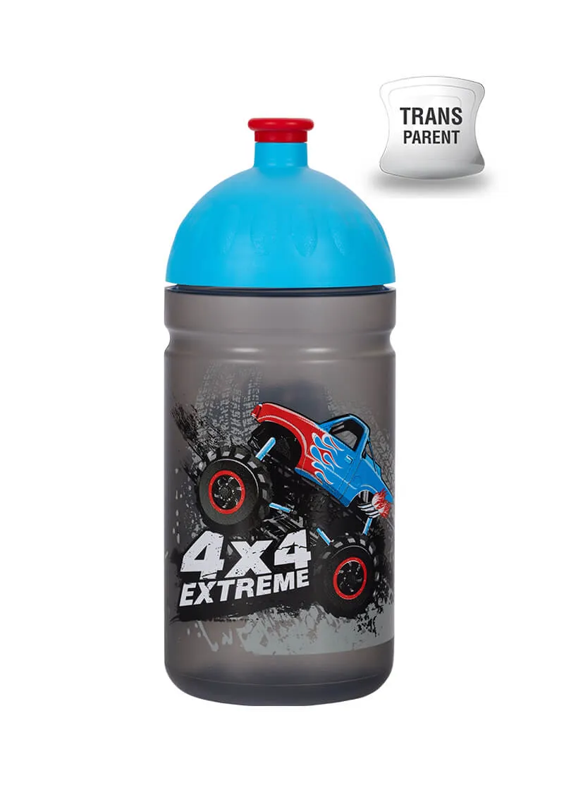 Zdravá lahev Monster Truck 0,5 l láhev na pití + zátka BPA free
