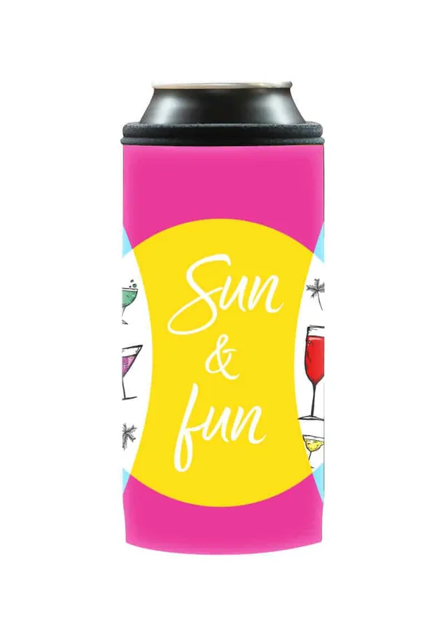Coolbox Sun & Fun termoobal na plechovku 0,5 l neopren