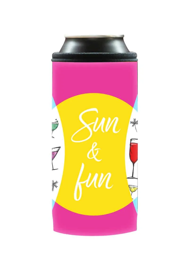Coolbox Sun & Fun termoobal na plechovku 0,5 l neopren