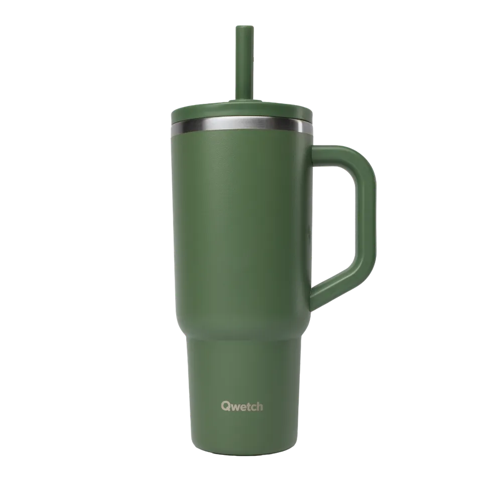 Qwetch Travel Cup termokelímek 900 ml kaki matní