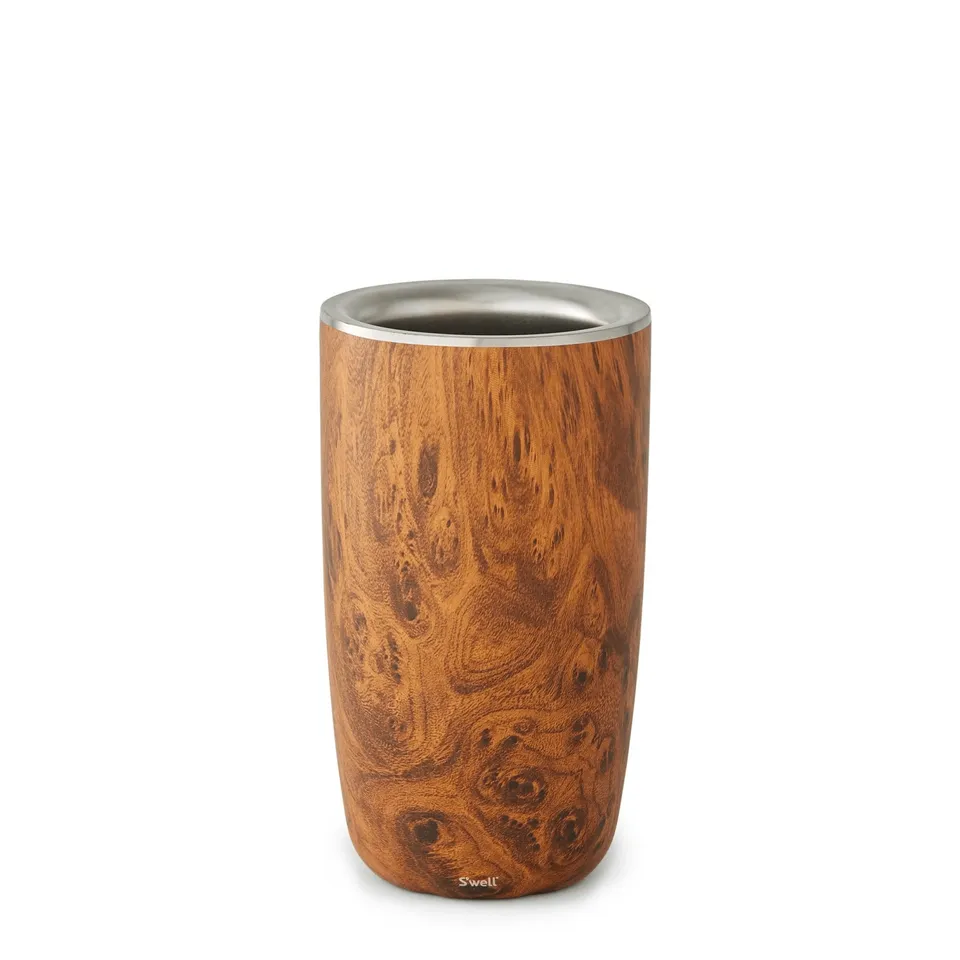 S'well Wine Chiller termoobal Teakwood na víno