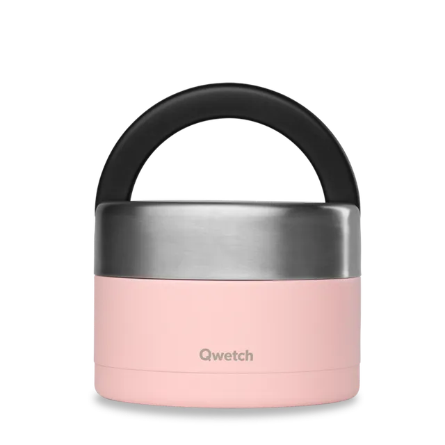 Qwetch Pastel Rose termo dóza na jídlo s rukojetí 650 ml