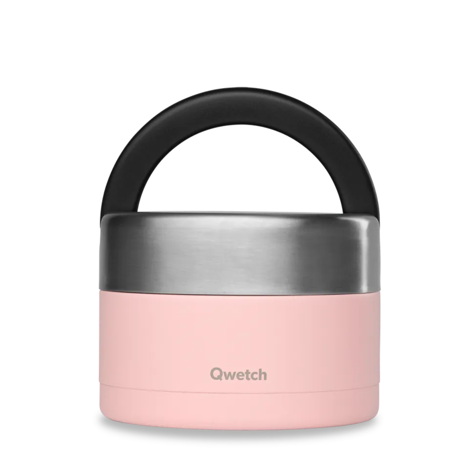 Qwetch Pastel Rose termo dóza na jídlo s rukojetí 650 ml