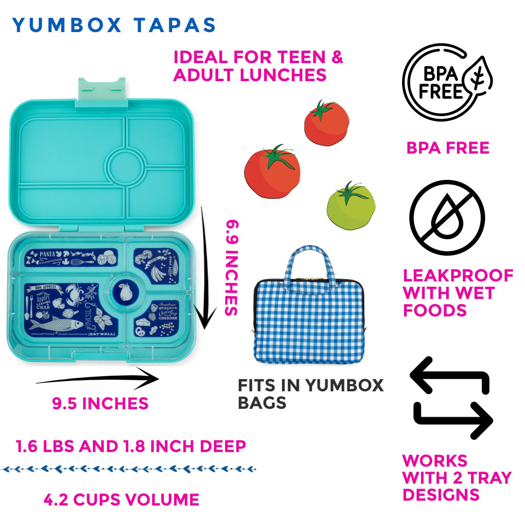 Yumbox Tapas Antibes Blue svačinový box 5 přihrádek