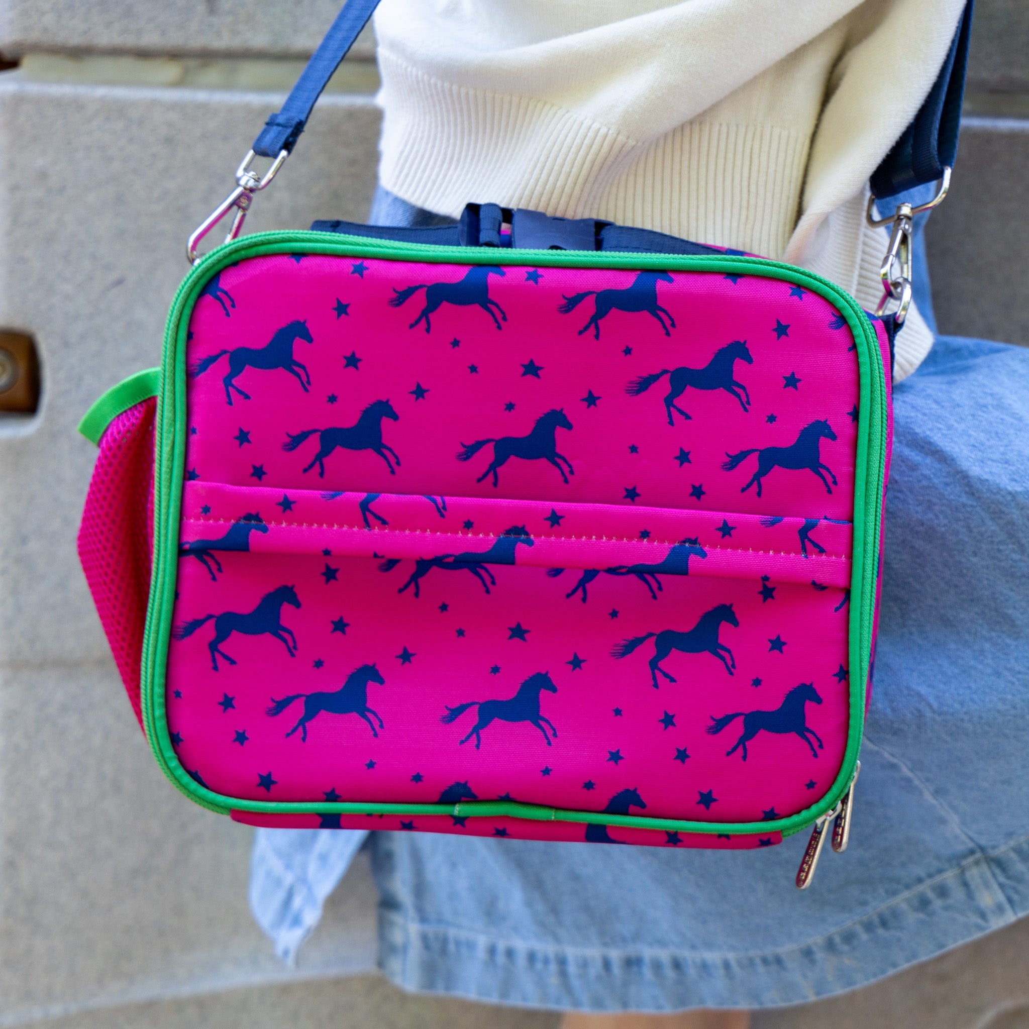 Yumbox Insulated Large Lunch Bag 3-Way Carry termo taška Horses