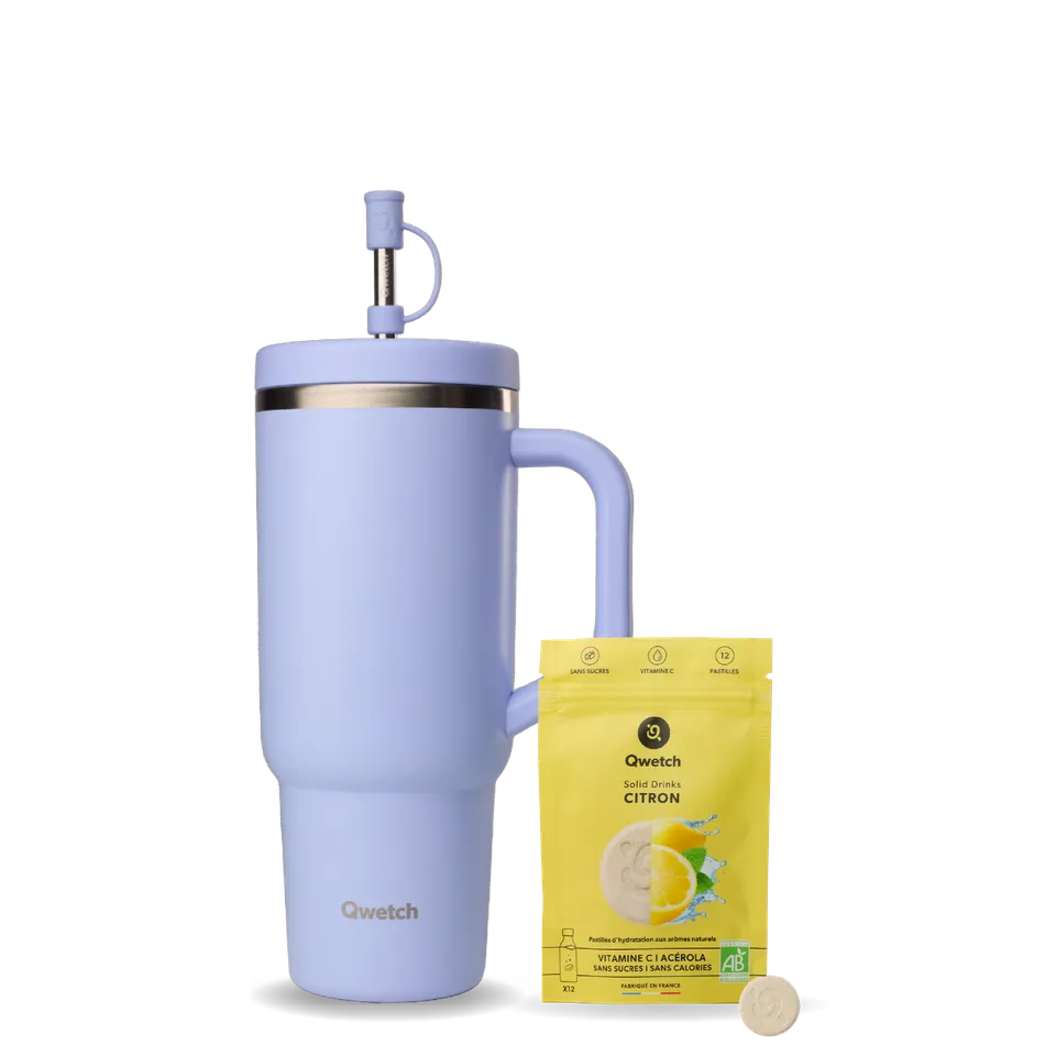 Qwetch Solid Drinks Travel Cup Glycine sada citron 12 ks