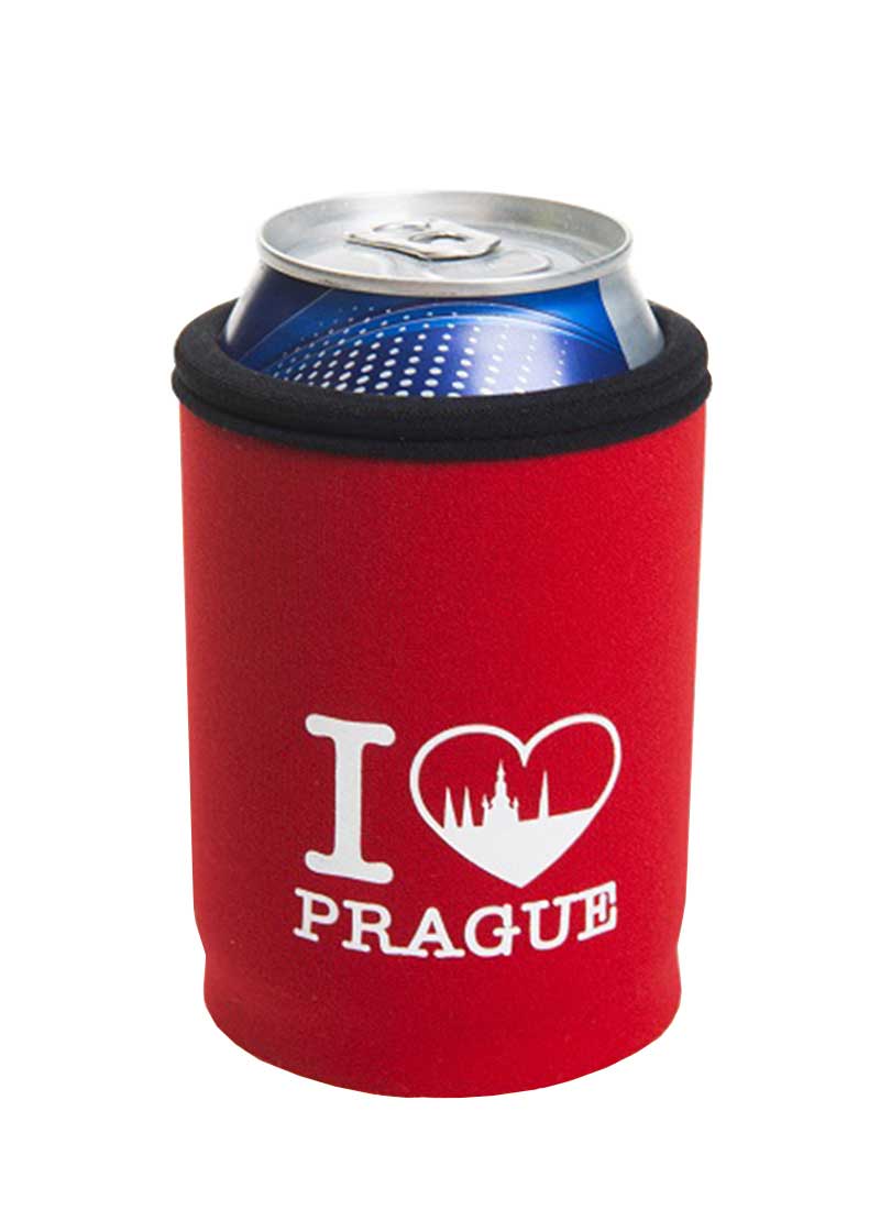 Coolbox termoobal na plechovku 0,33 l I Love Prague neopren