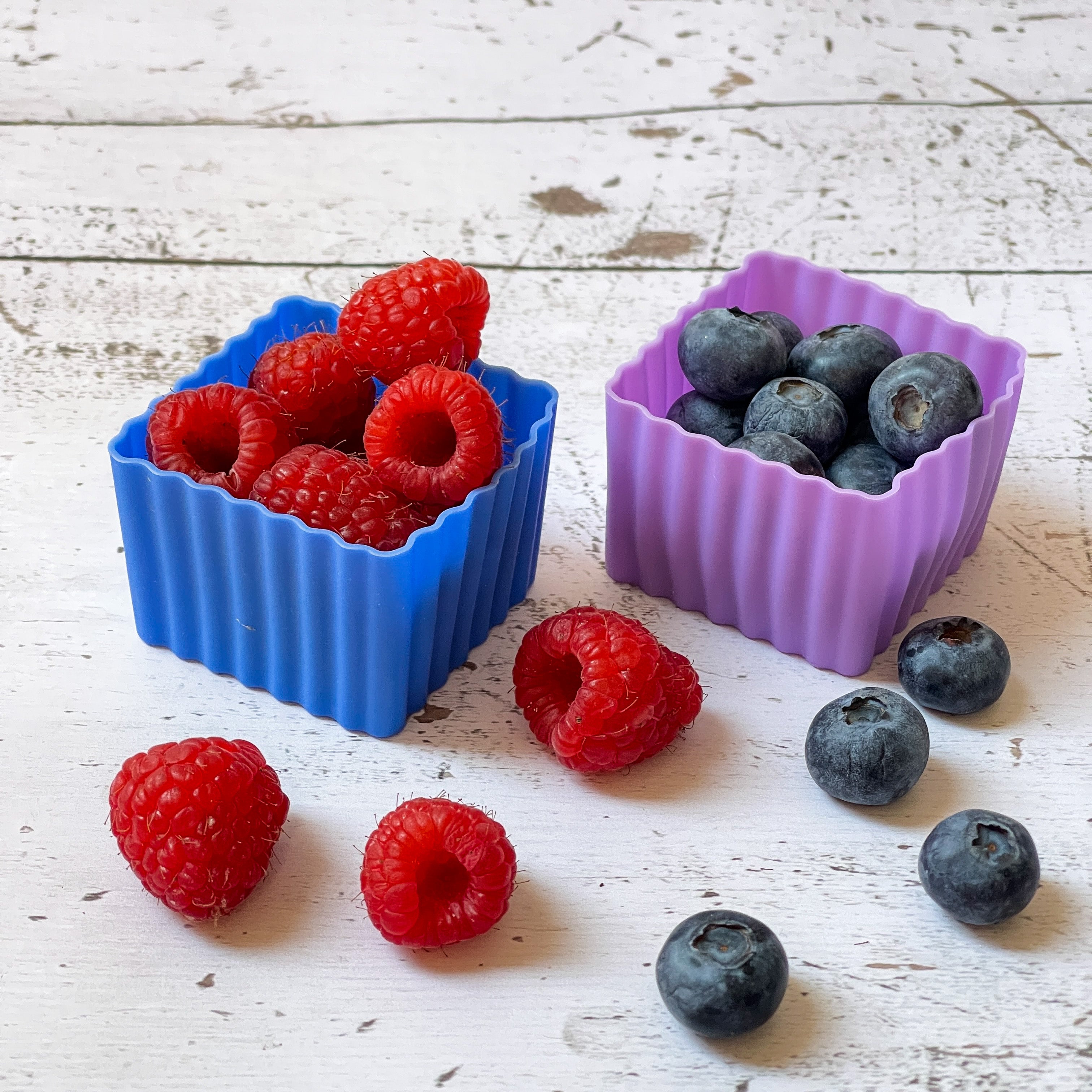 Yumbox Mini silikonové kelímky do boxu modré 3 ks