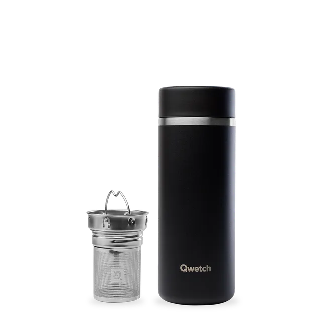 Qwetch Matt Noir termokonvička 400 ml černá
