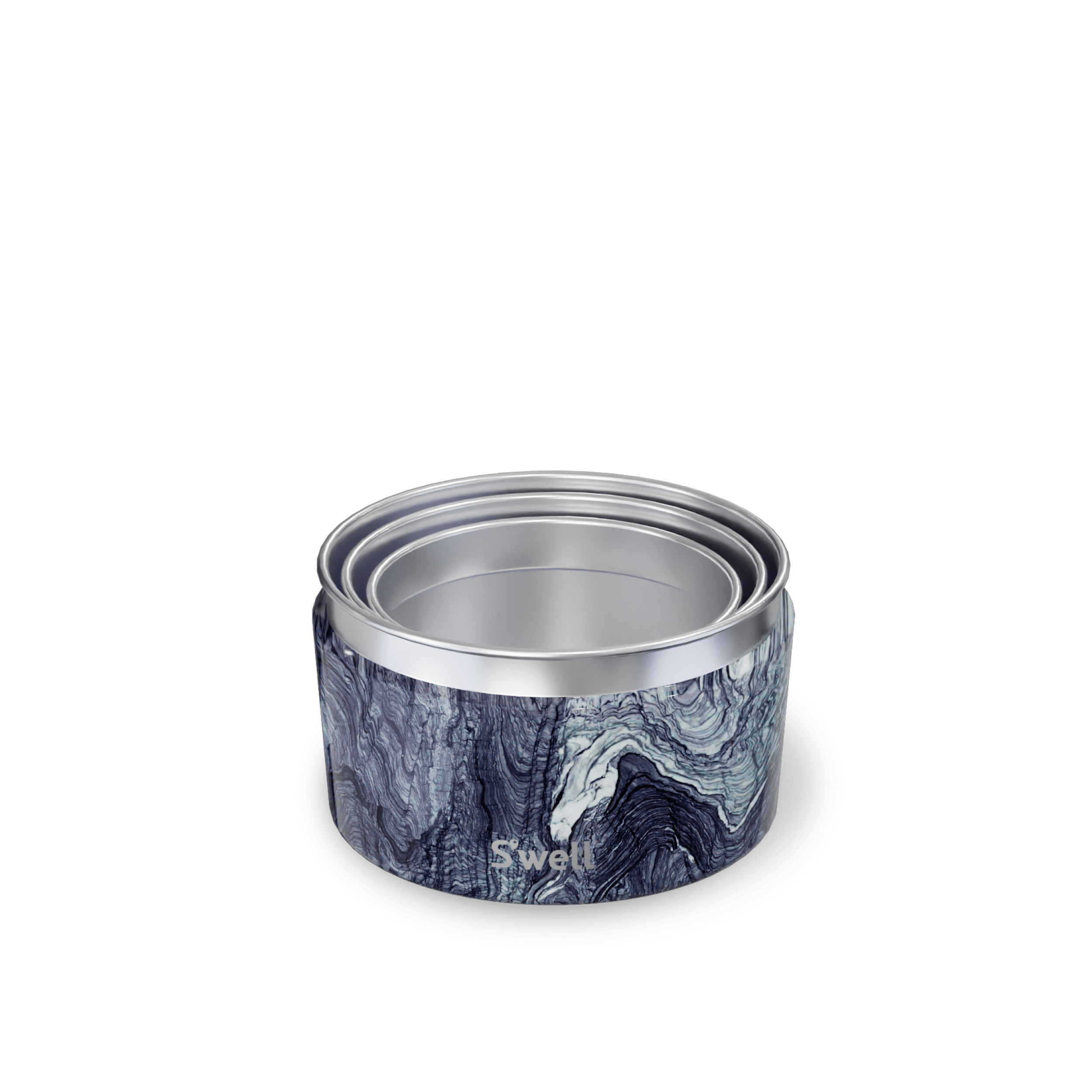 S'well Food Canister Set dózy 3 ks Onyx s víčkem
