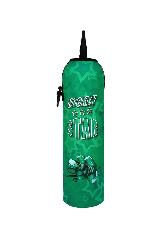 Coolbox Hockey Star Green termoobal na lahev 1,0l neoprenový