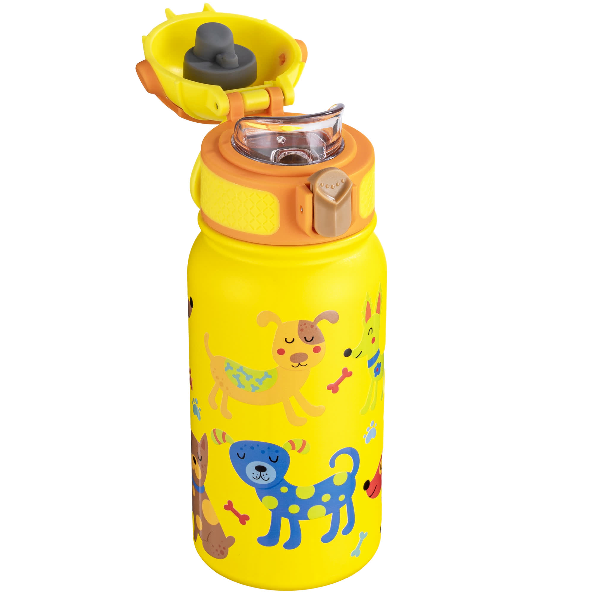 Oldley Kids 12oz dětská termoska žlutá pes 350 ml