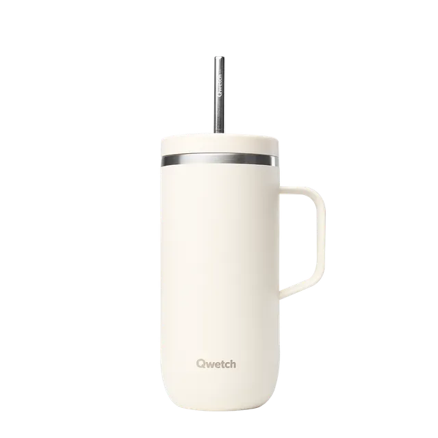 Qwetch Cold Cup Matt Sable kelímek 600 ml s brčkem