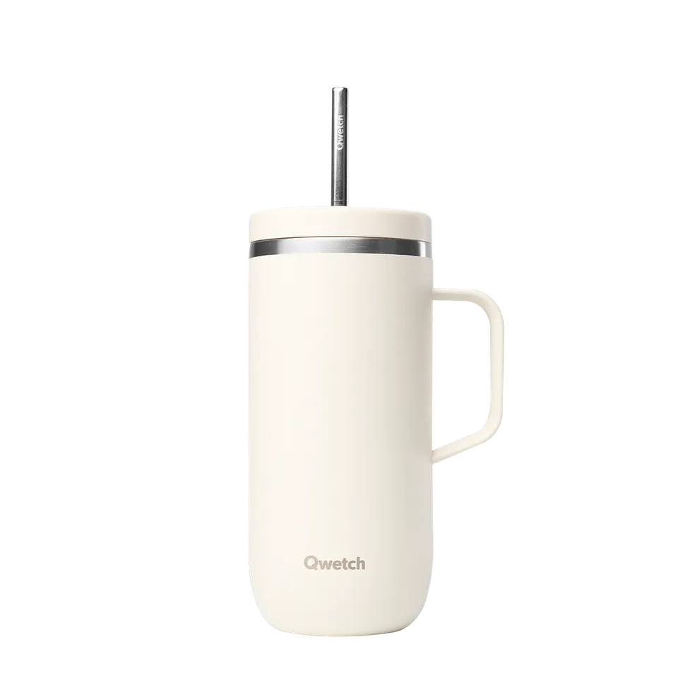 Qwetch Cold Cup Matt Sable kelímek 600 ml s brčkem
