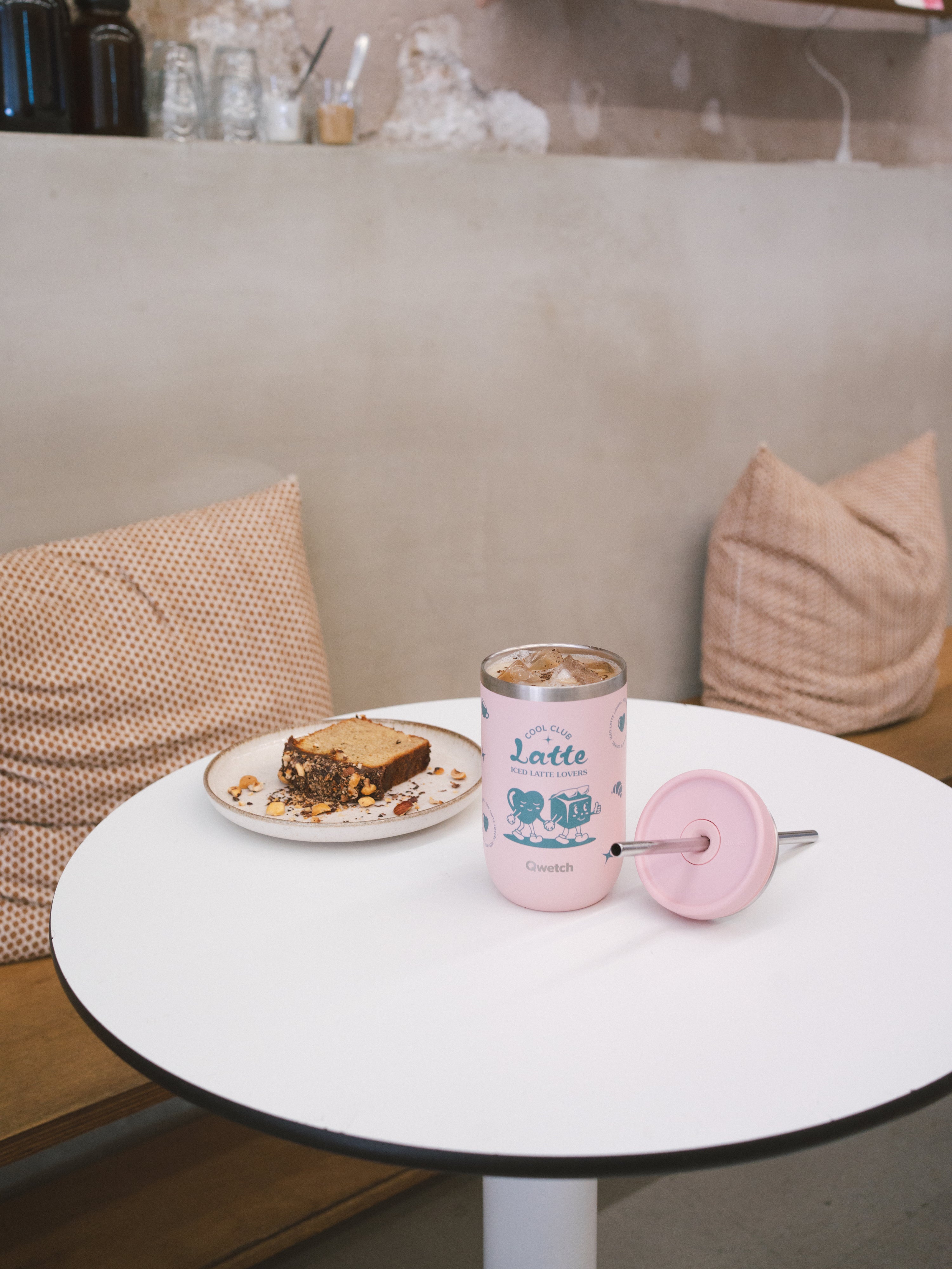 Qwetch Cool Club Cold Cup termohrnek 470 ml růžová