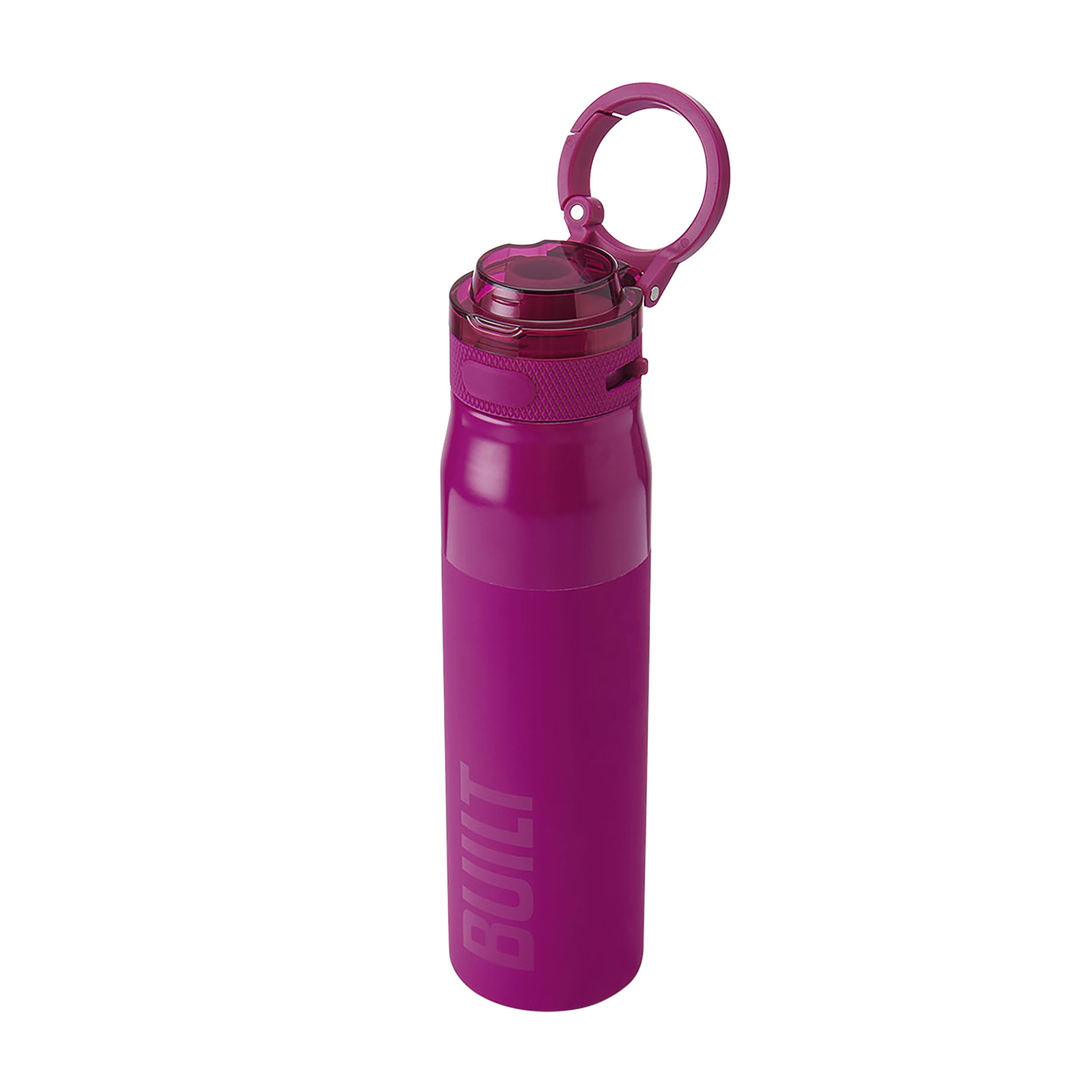 BUILT East Side Sport Bottle láhev 24oz Pink Plum nerez