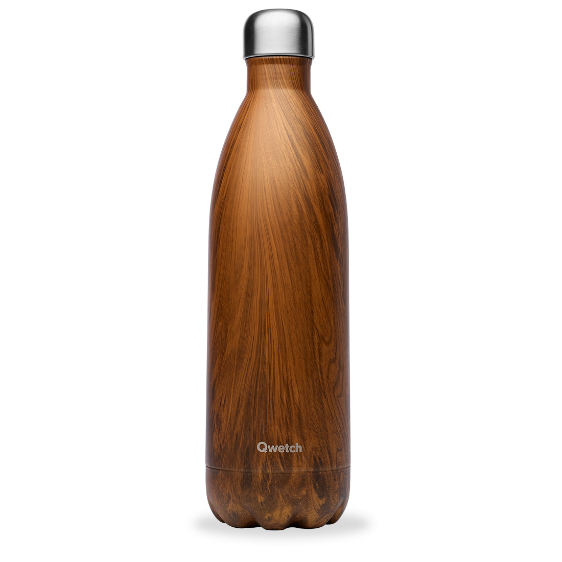 Qwetch Originals Wood termo láhev 500 ml nerez