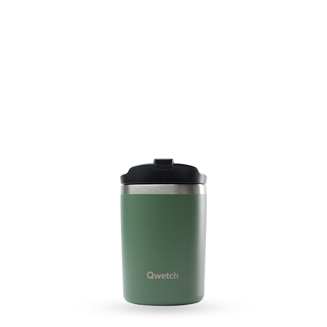 Qwetch Travel Mug termohrnek Matt Kaki 350 ml nerez