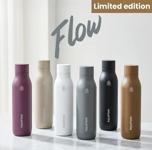 AquaFlask Flow cestovní láhev 739 ml úzké hrdlo nerez