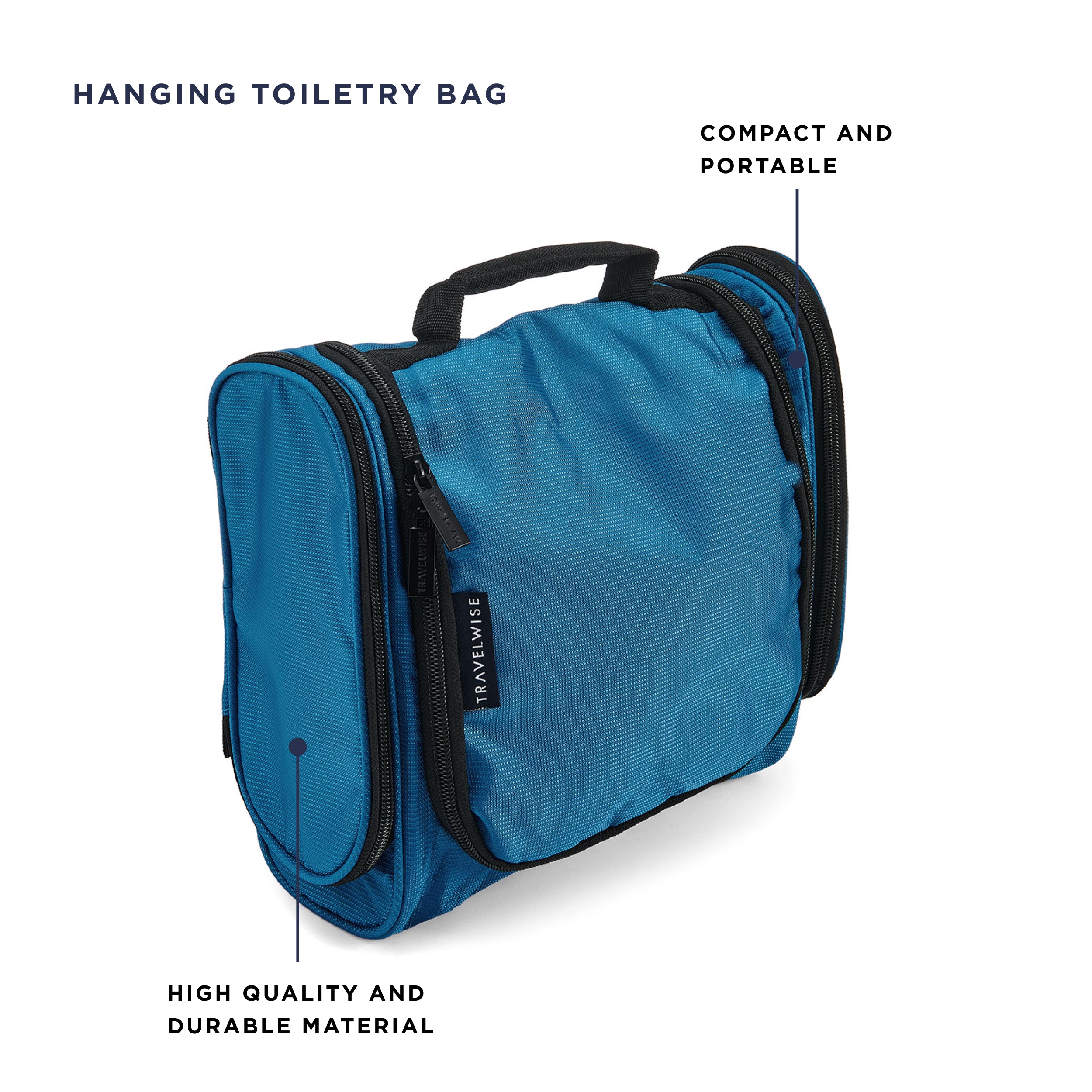 BUILT TravelWise závěsná taška Blue kosmetická