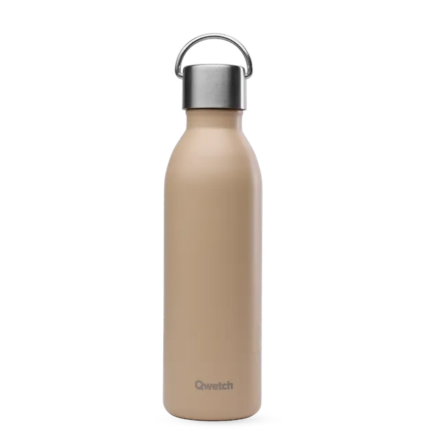 Qwetch Active Matt Lin termoláhev 600 ml béžová nerez