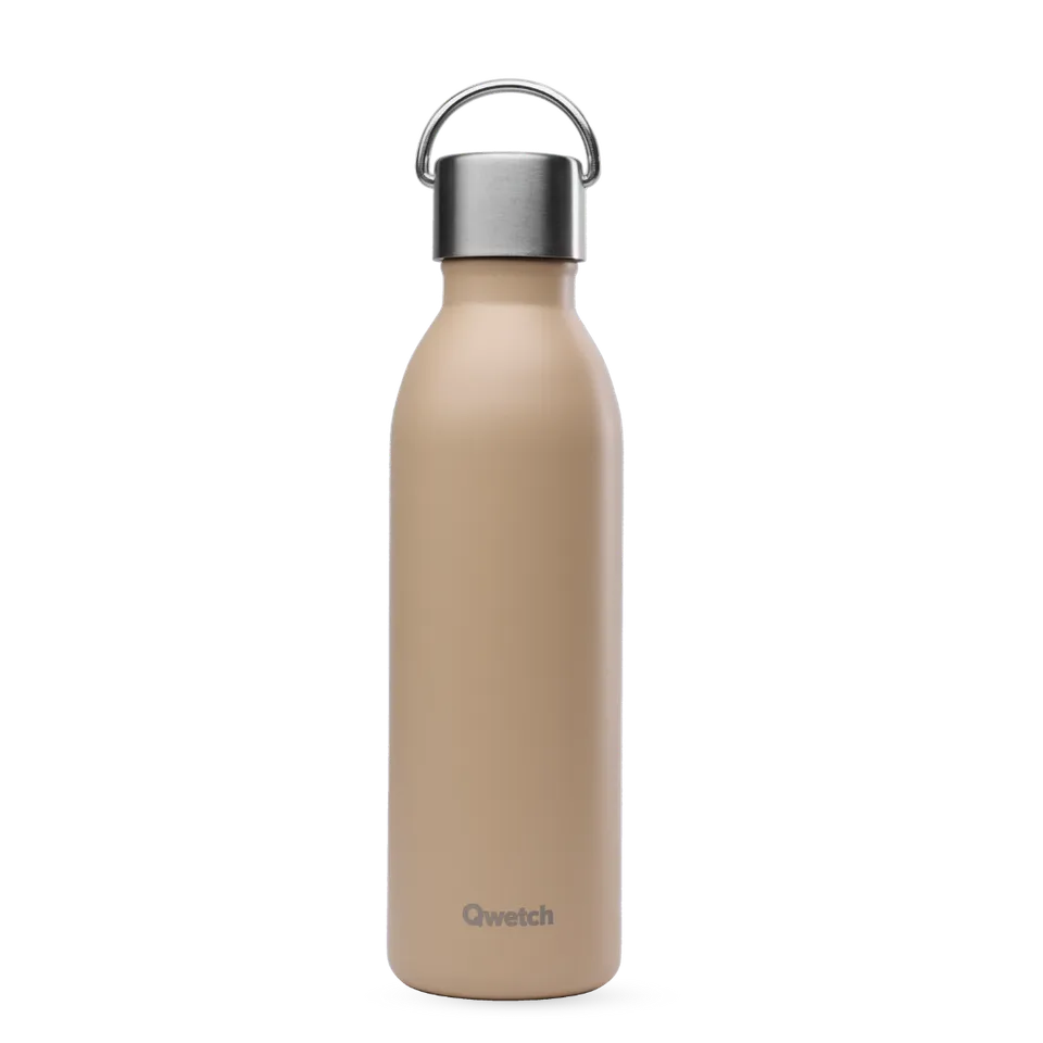 Qwetch Active Matt Lin termoláhev 600 ml béžová nerez