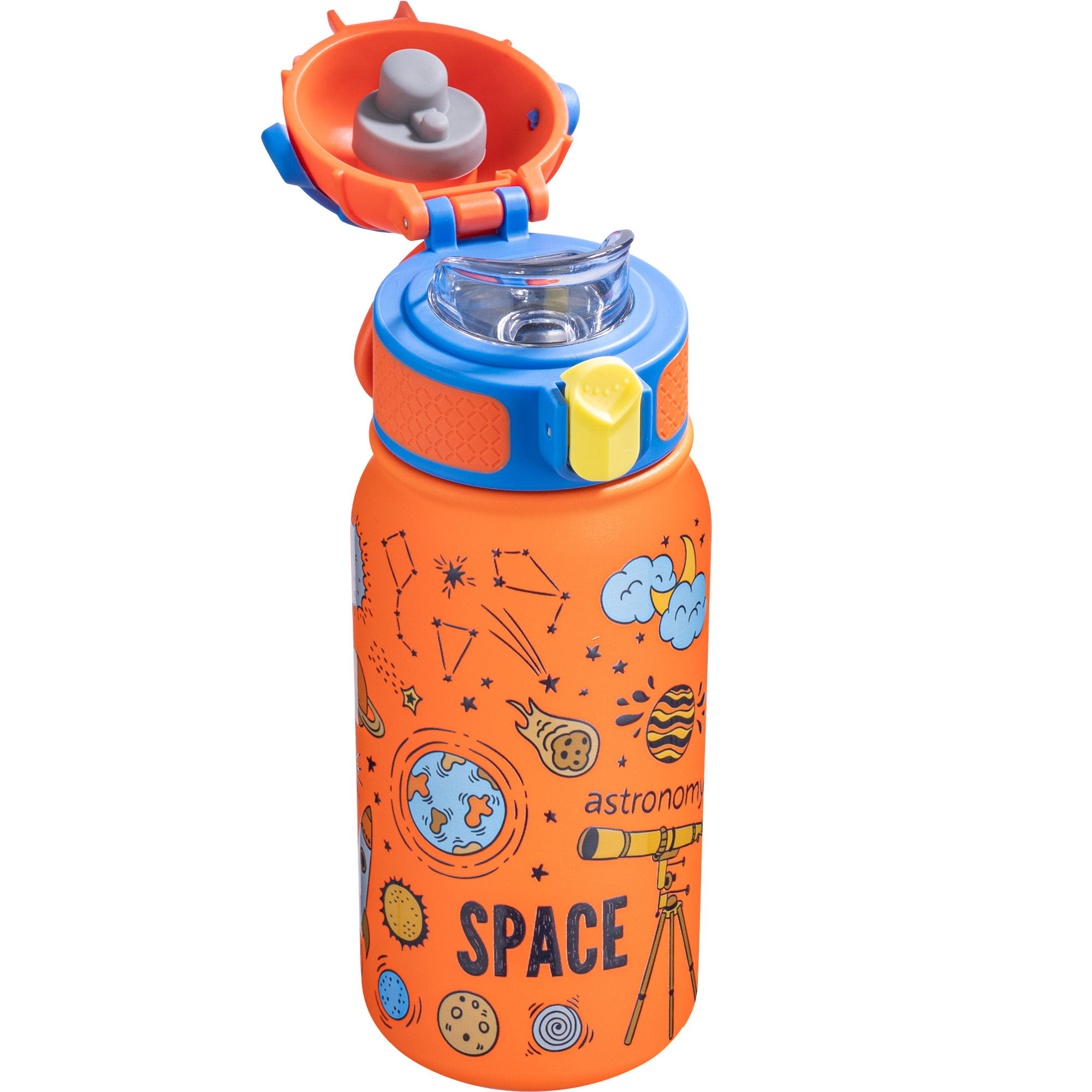 OLDLEY 12oz Kids Bottle termolahev Orange Space 350 ml nerez