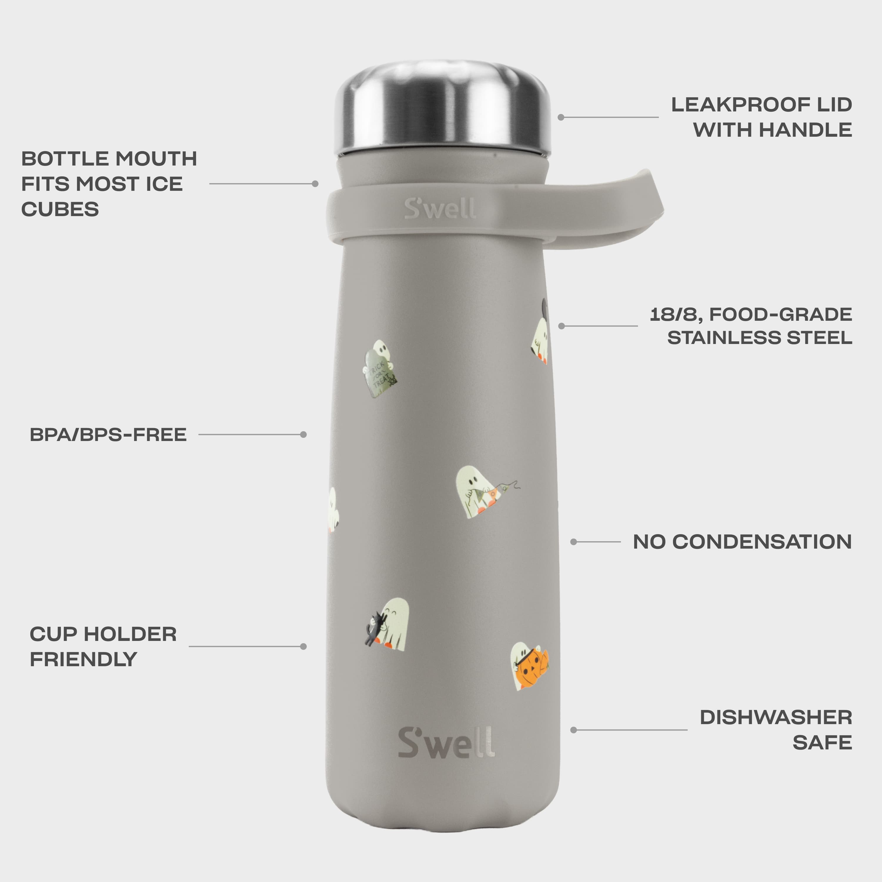 S'well Traveler 24oz cestovní láhev Onyx 710 ml s madlem