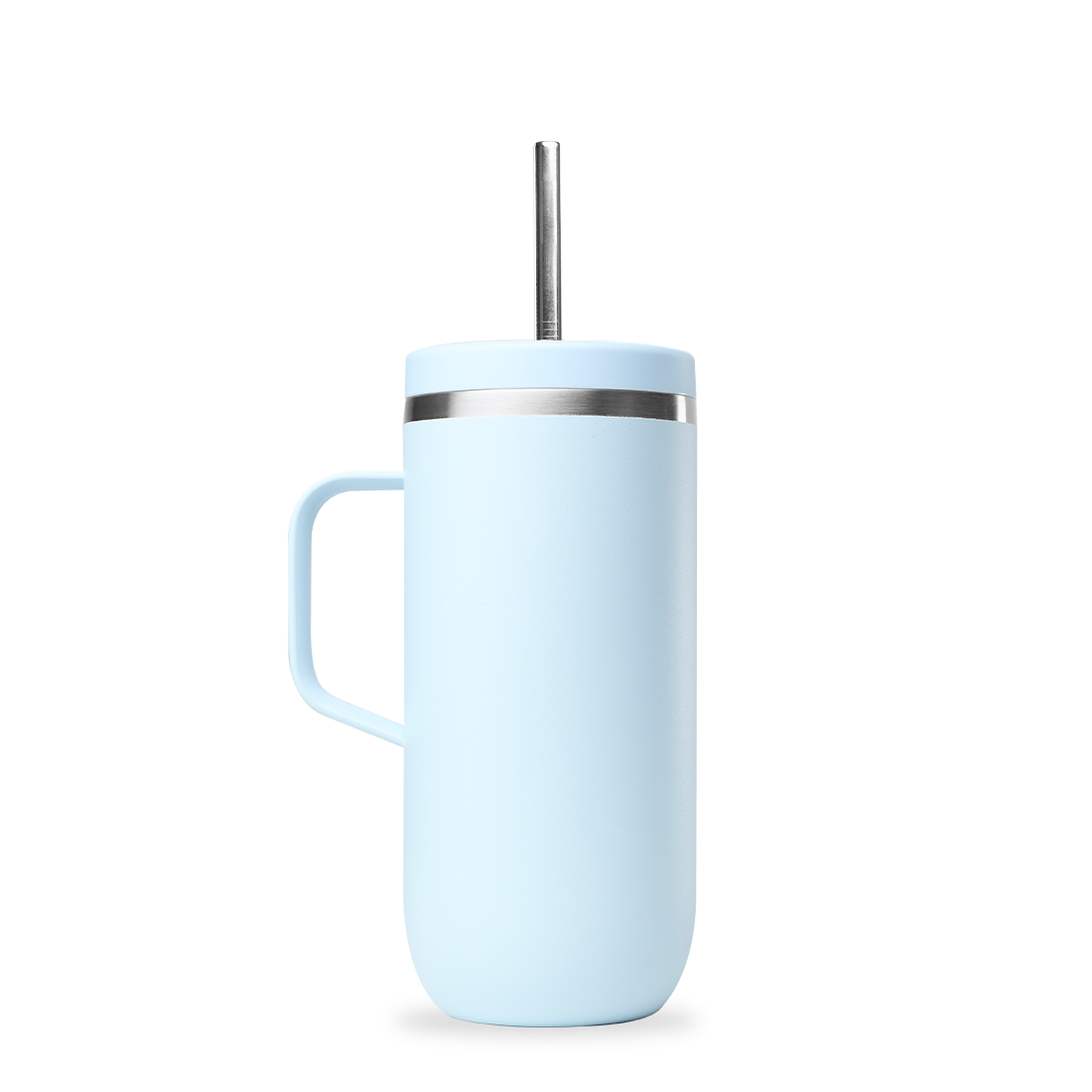 Qwetch Cold Cup s uchem termohrnek 600 ml světle modrá
