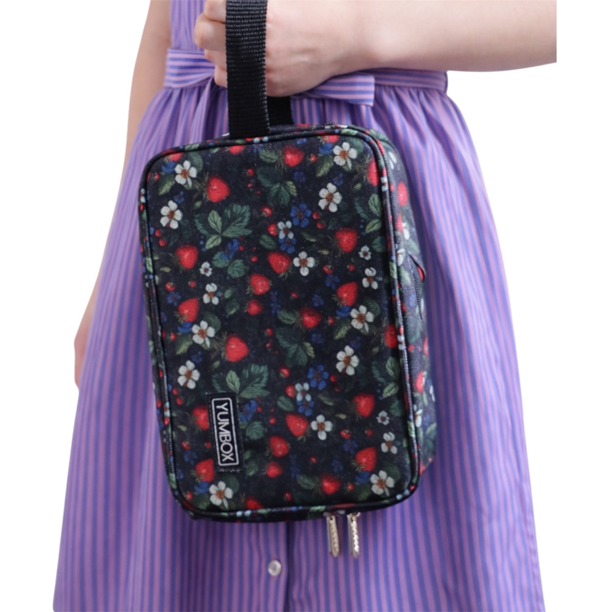 Yumbox Chill svačinová taška Strawberry Fields s vložkami