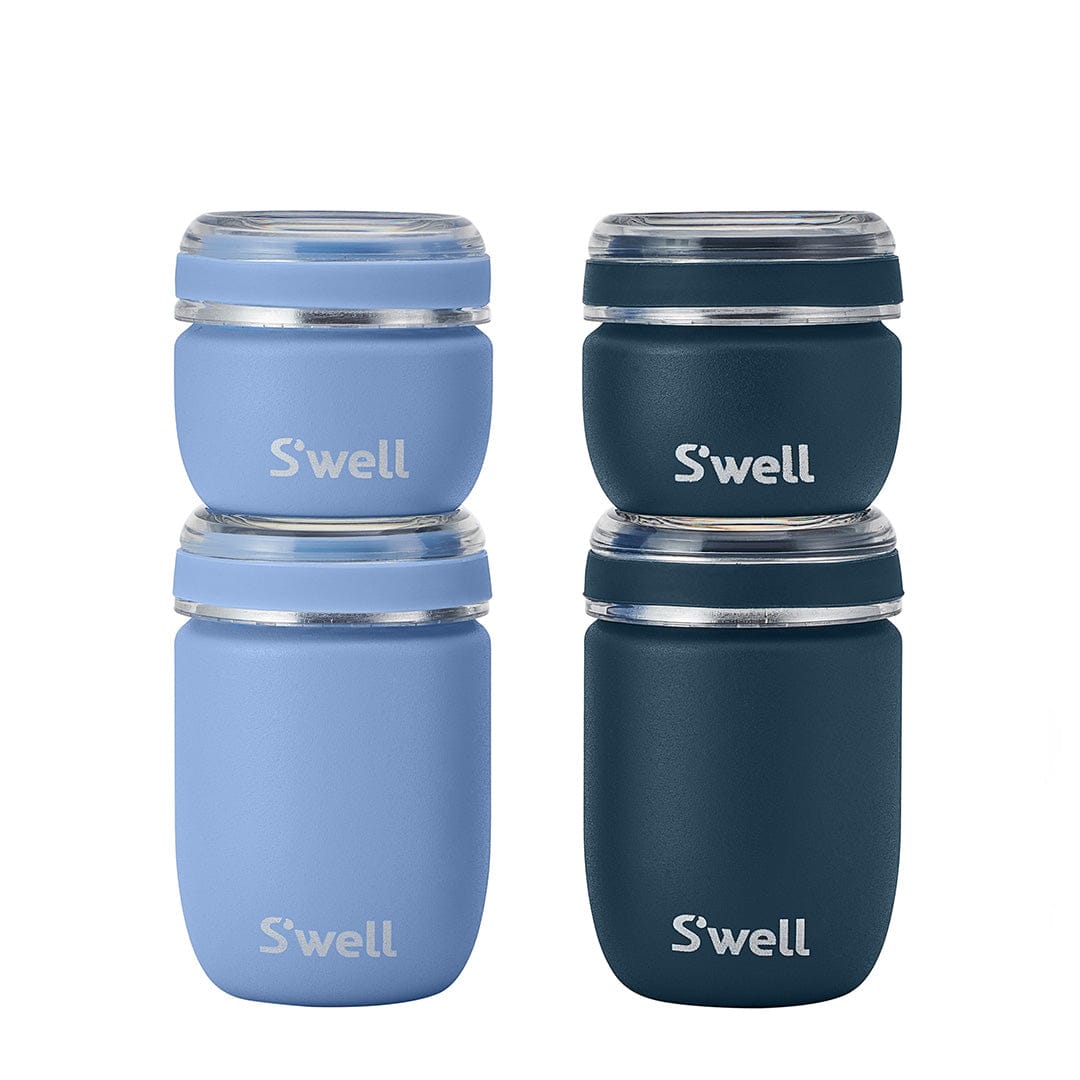 S'well Travel Container Set cestovní lahvičky Pink netekoucí