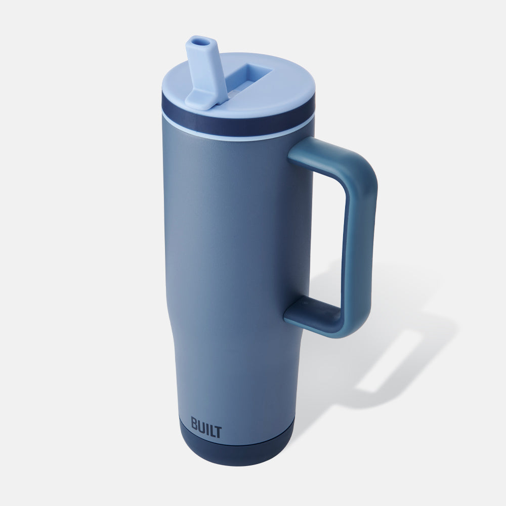 BUILT Cascade 40oz Flip Straw termohrnek Black 1,18 l s brčkem