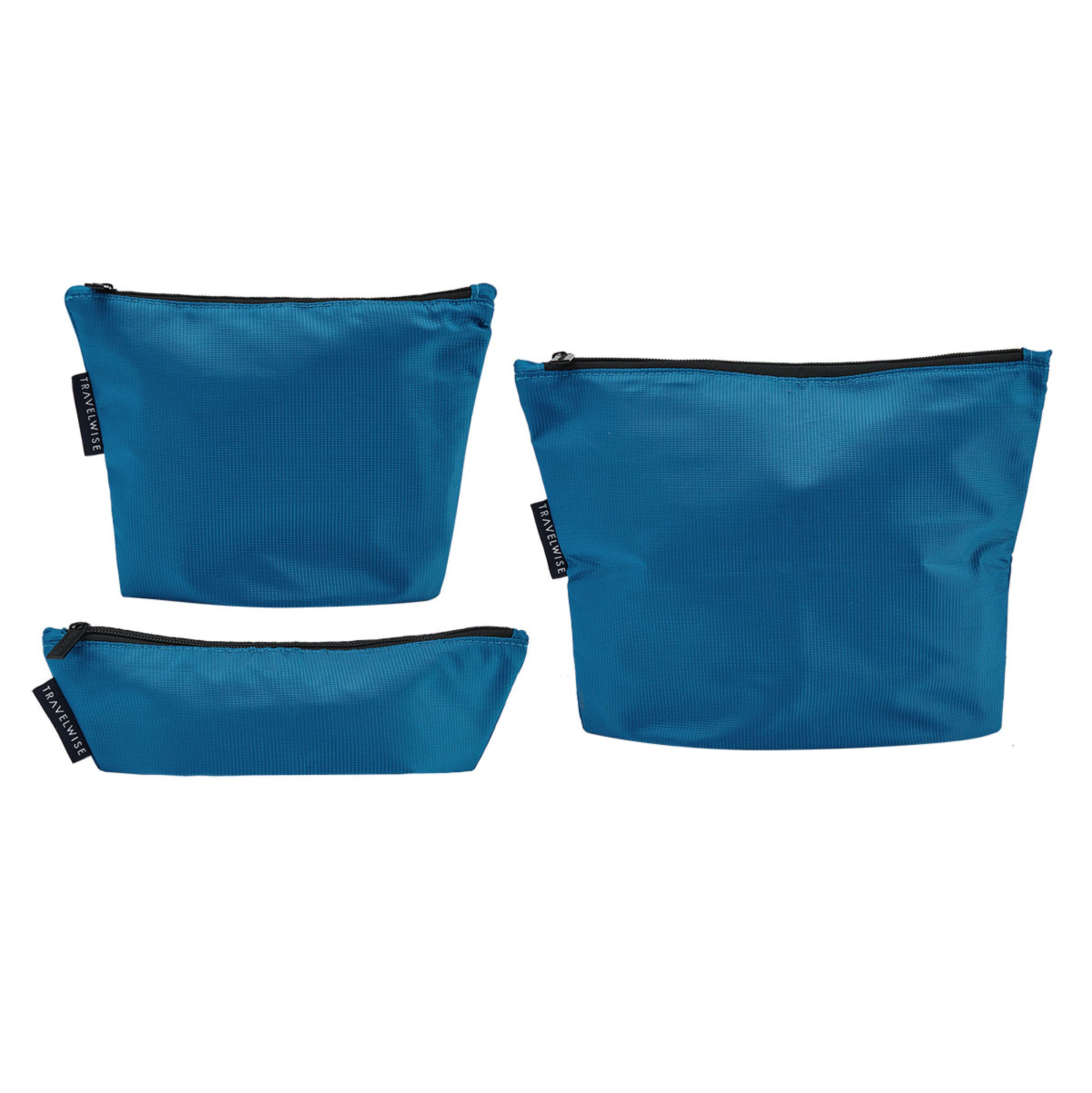 BUILT TravelWise sada pouzder 3ks Blue polyester