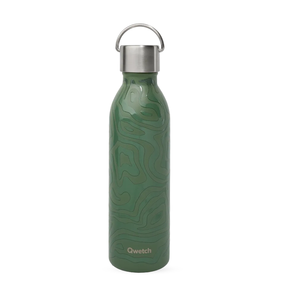 Qwetch Active Camo Kaki termoláhev 600 ml nerez