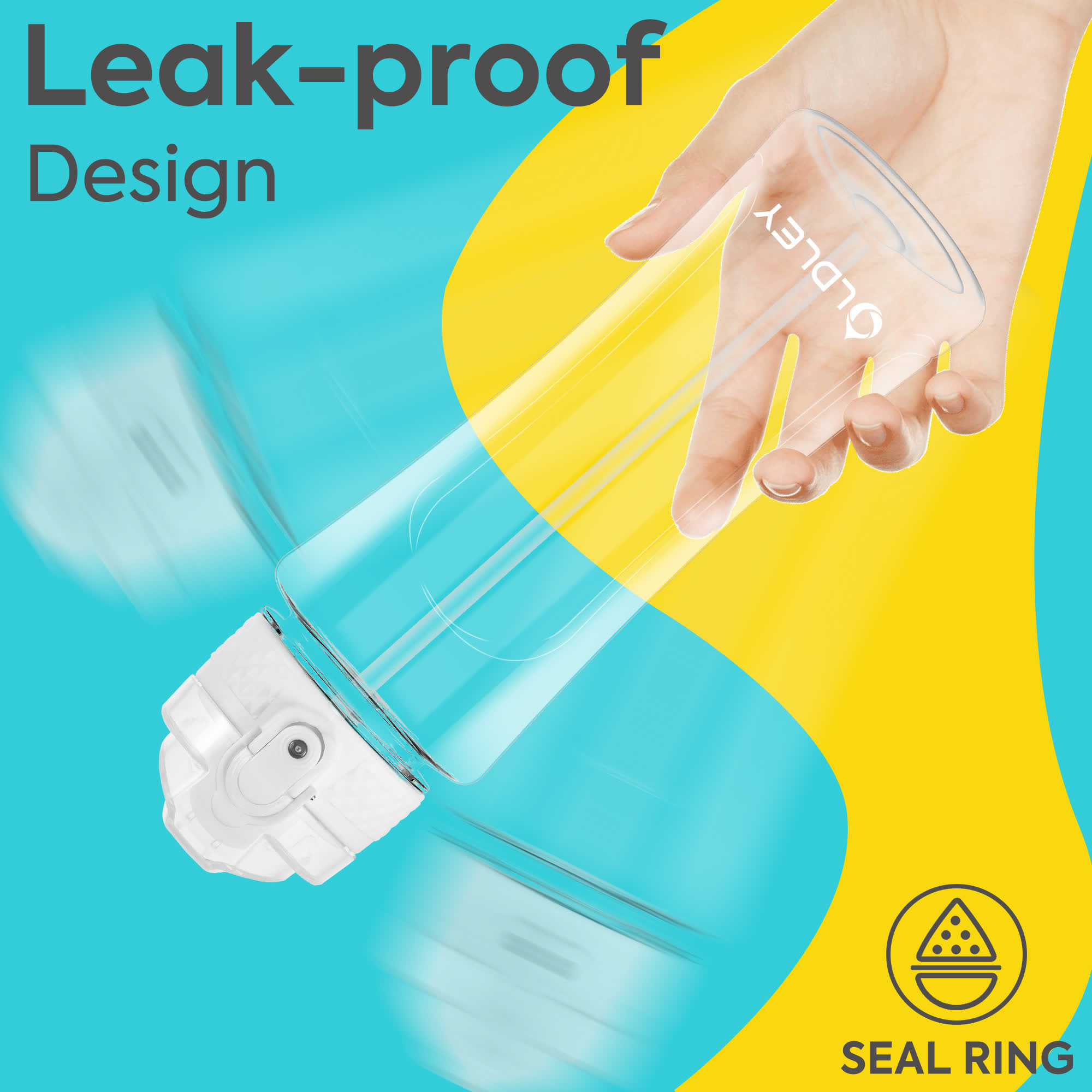 Oldley Sport transparentní dětská láhev 450 ml plast