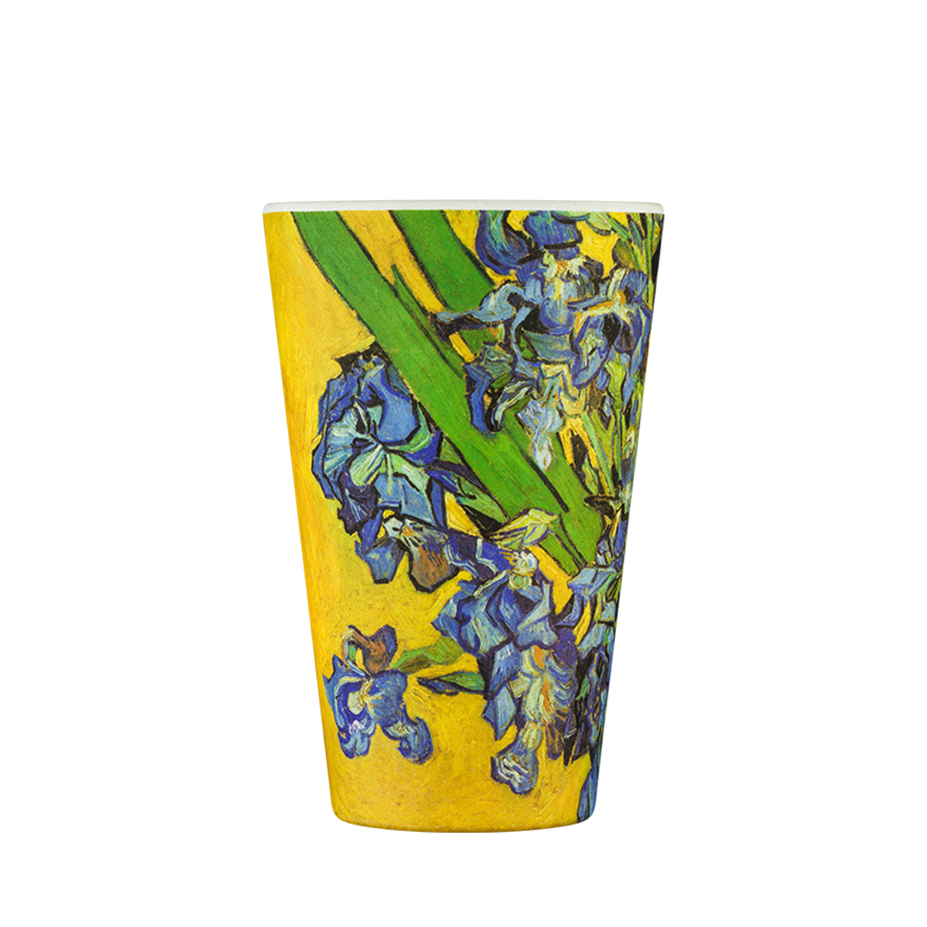 Ecoffee Cup Irises cestovní kelímek s víčkem rostlinný PLA