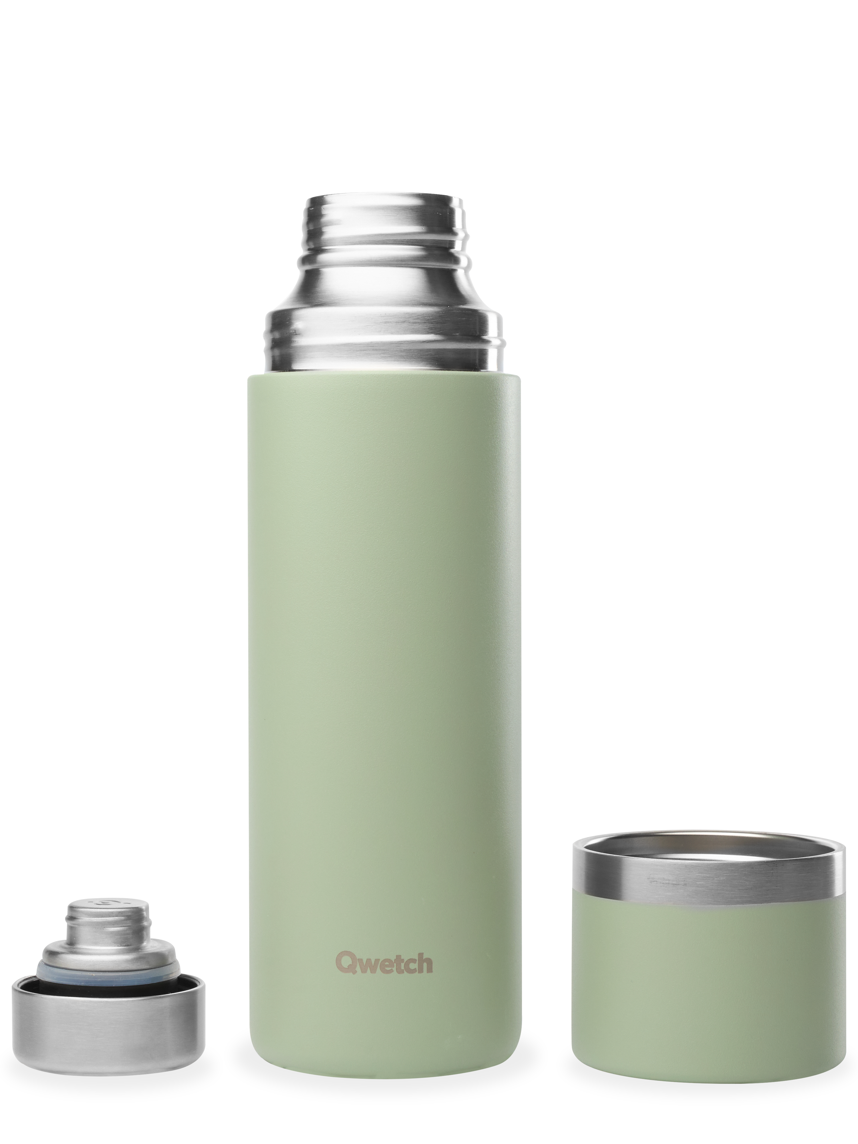 Qwetch Thermo termoska 750 ml lipová zelená nerez