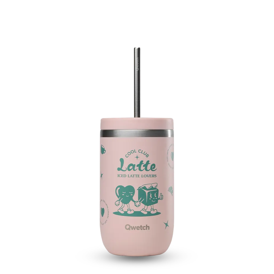 Qwetch Cool Club Cold Cup termohrnek 470 ml růžová
