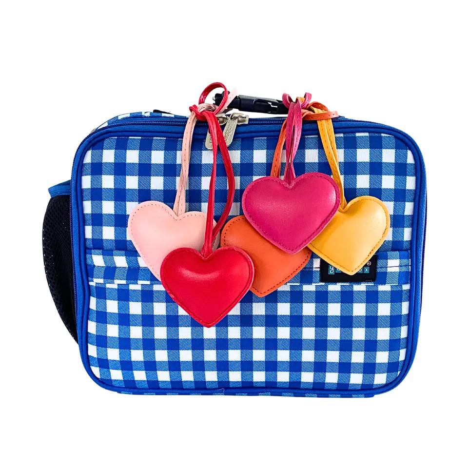 Yumbox přívěsek srdce na tašku z eko kůže