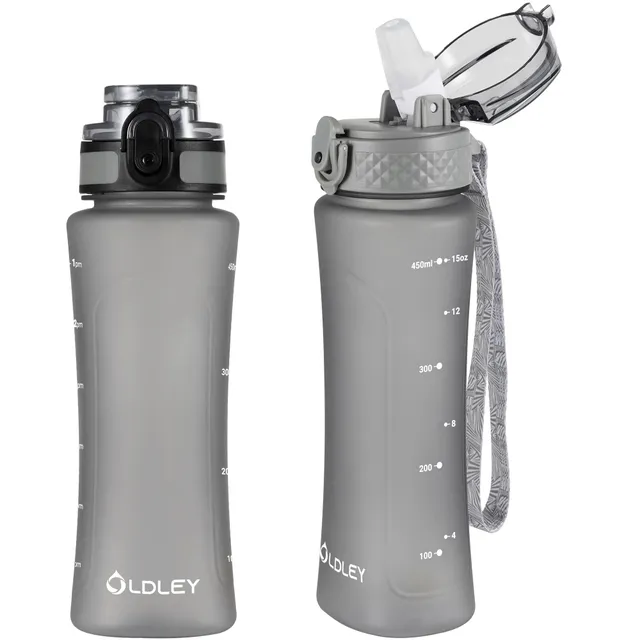 Oldley Kids 15oz láhev šedá 450 ml dual víčko
