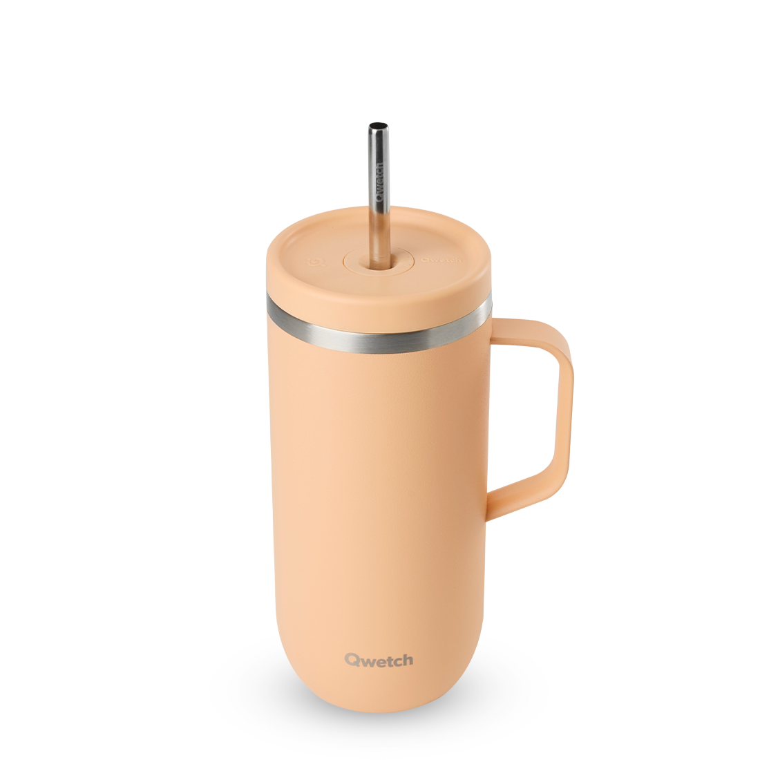 Qwetch Cold Cup náhradní víčko Pastel Abricot 470/600 ml