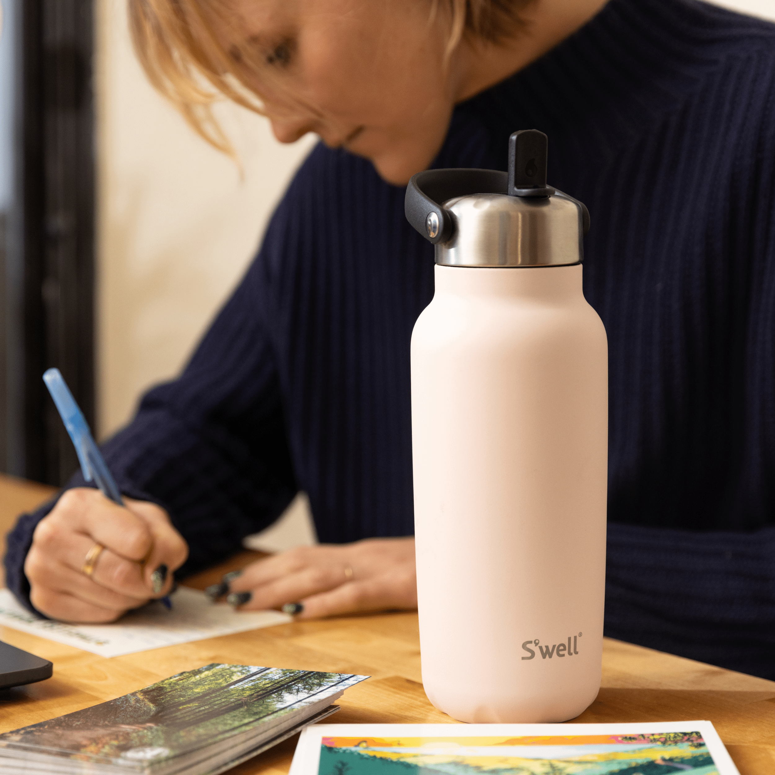 S'well Explorer termo láhev 946 ml s brčkem růžová