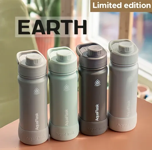 Aquaflask Earth nerezová láhev 532 ml sportovní víčko