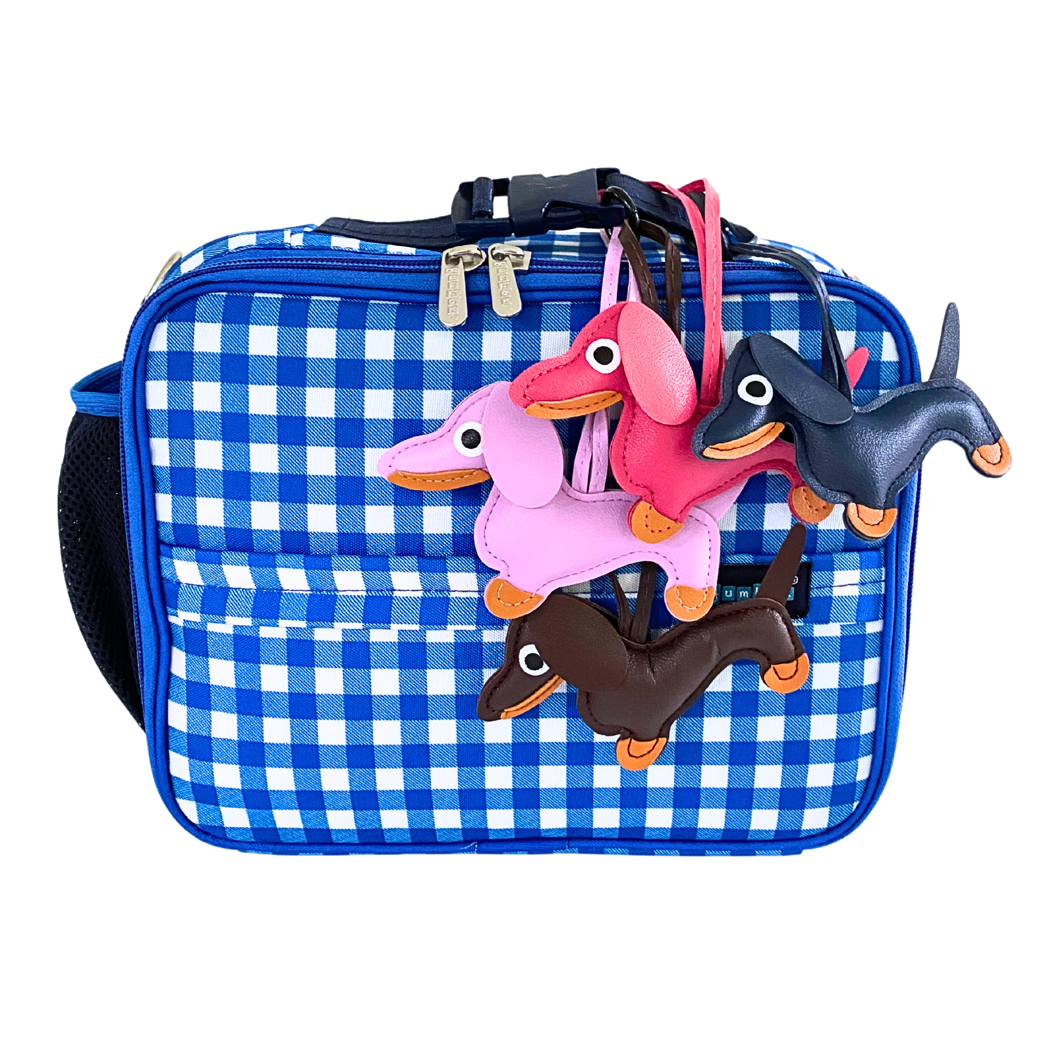 Yumbox Insulated Large Lunch Bag 3-Way Carry termo taška Vichy Blue