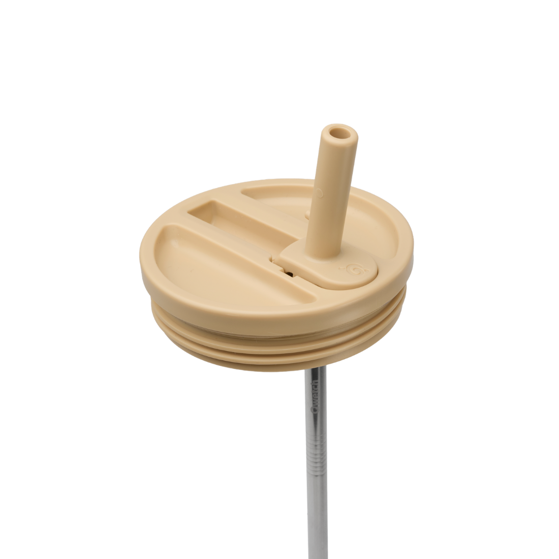 Qwetch Travel Cup Bouchon étanche víčko 900 ml lin se slámkou