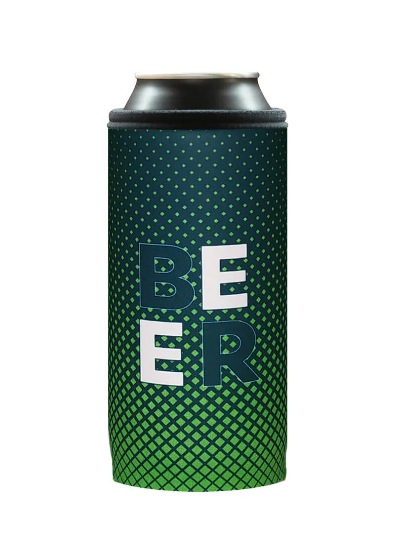 coolbox termoobal na plechovku 0,5l Beer Green Square neopren